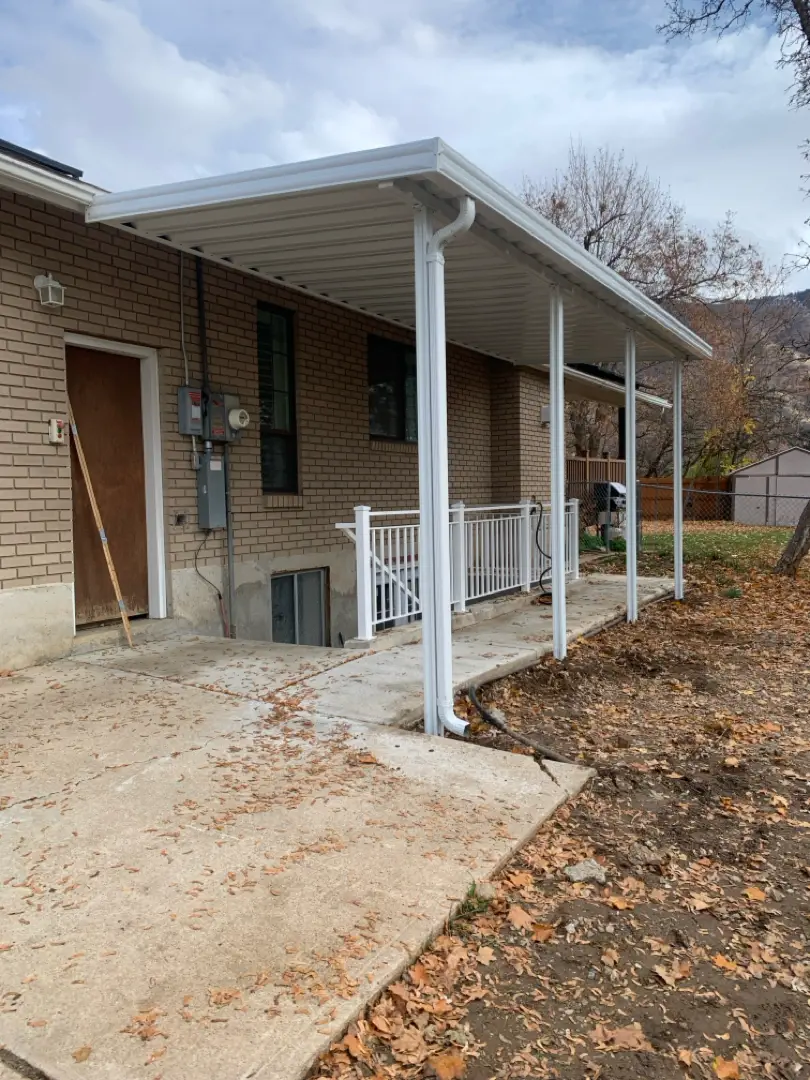 Custom 22x8 Steel Patio Cover Installation in Layton, UT