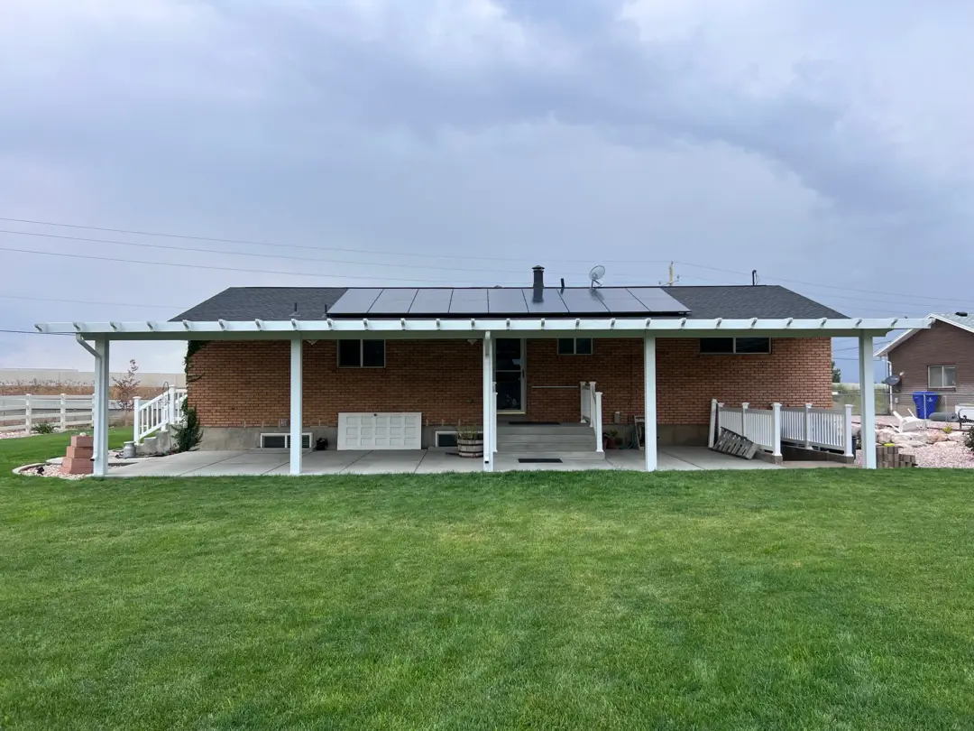 Custom 50x15 Steel Patio Cover Installation in Syracuse, UT