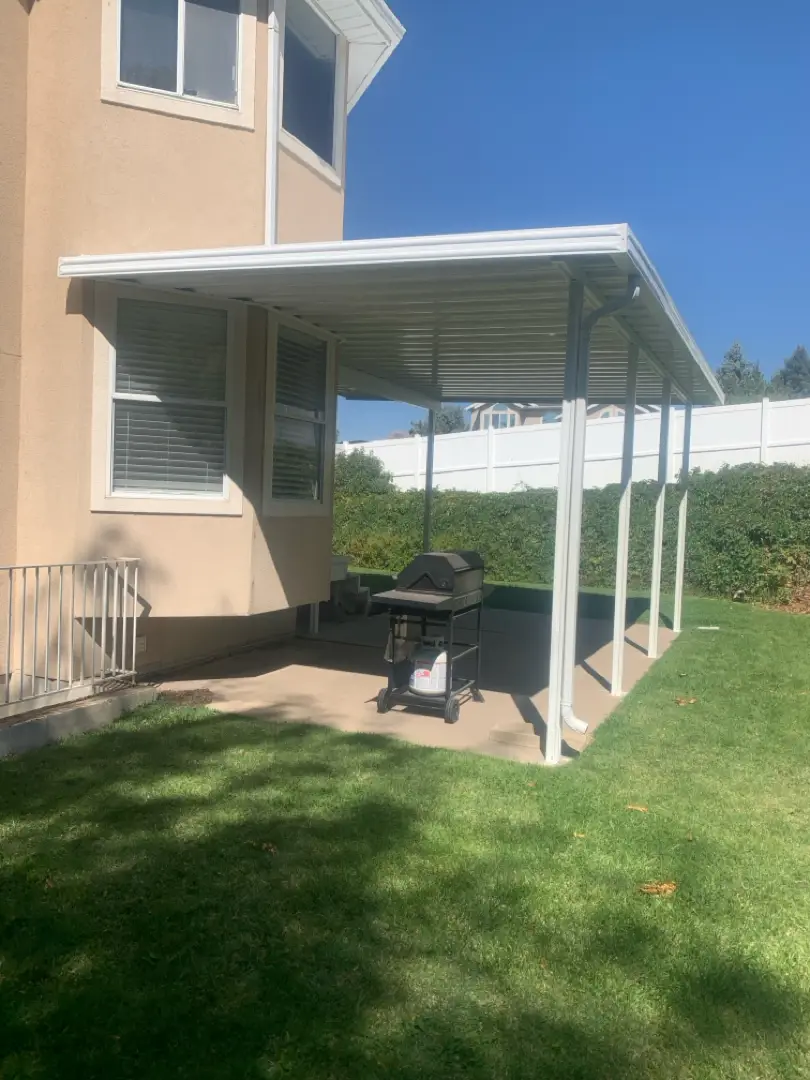 Custom 23x17 Steel Patio Cover Installation in Layton, UT