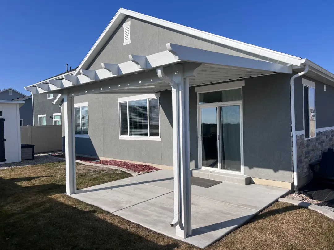 Custom 15x13 Steel Patio Cover Project in Syracuse, UT