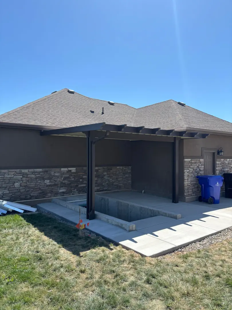 Custom 15x13 Steel Patio Cover Installation in Syracuse, UT