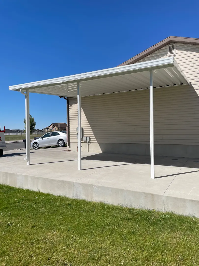 Custom 20x15 Steel Patio Cover Installation in Layton, UT
