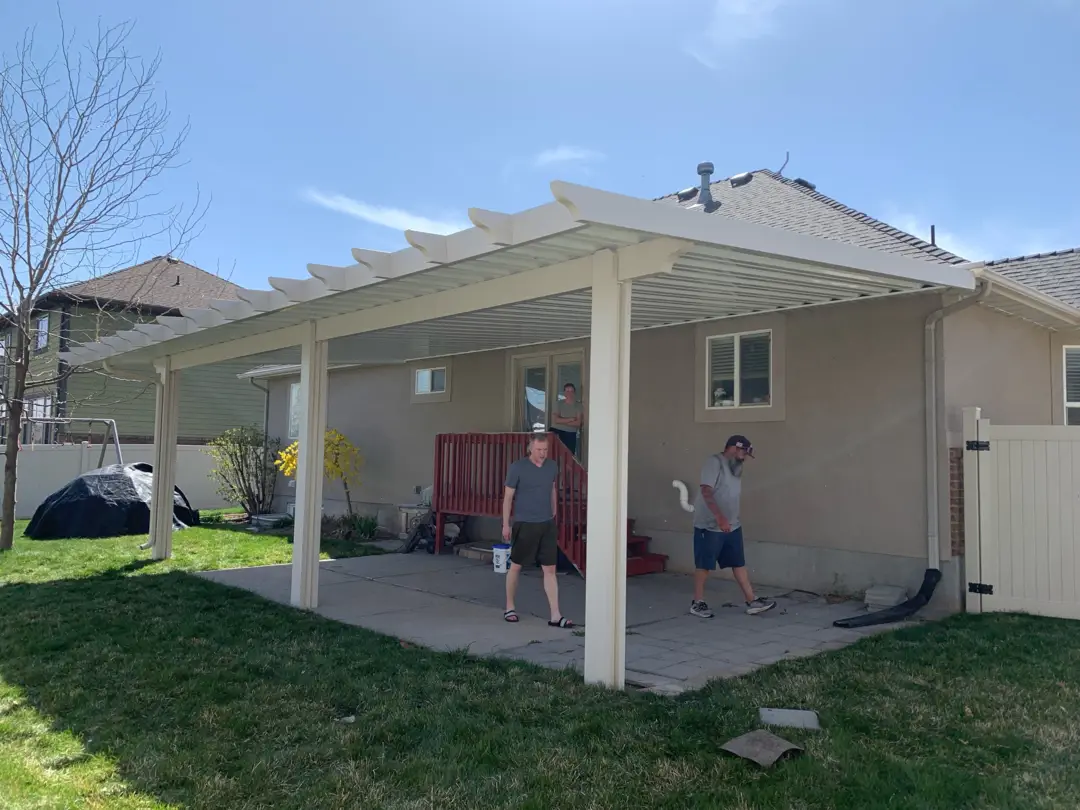 Custom 30x16 Steel Patio Cover Installation in Layton, UT
