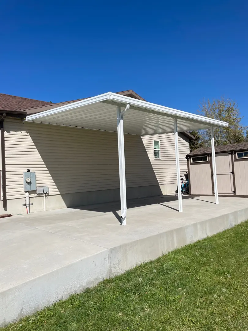 Custom 20x15 Steel Patio Cover Installation in Layton, UT