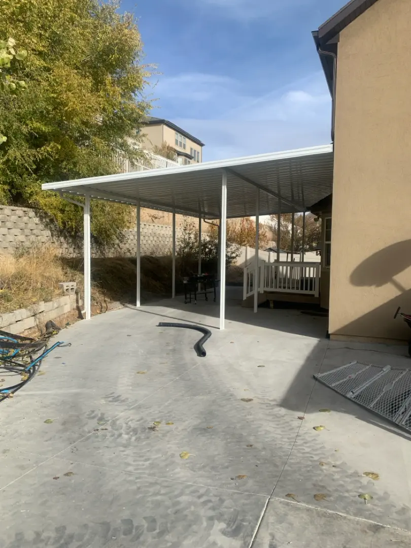 Custom 36x23 Steel Patio Cover Installation in Layton, UT