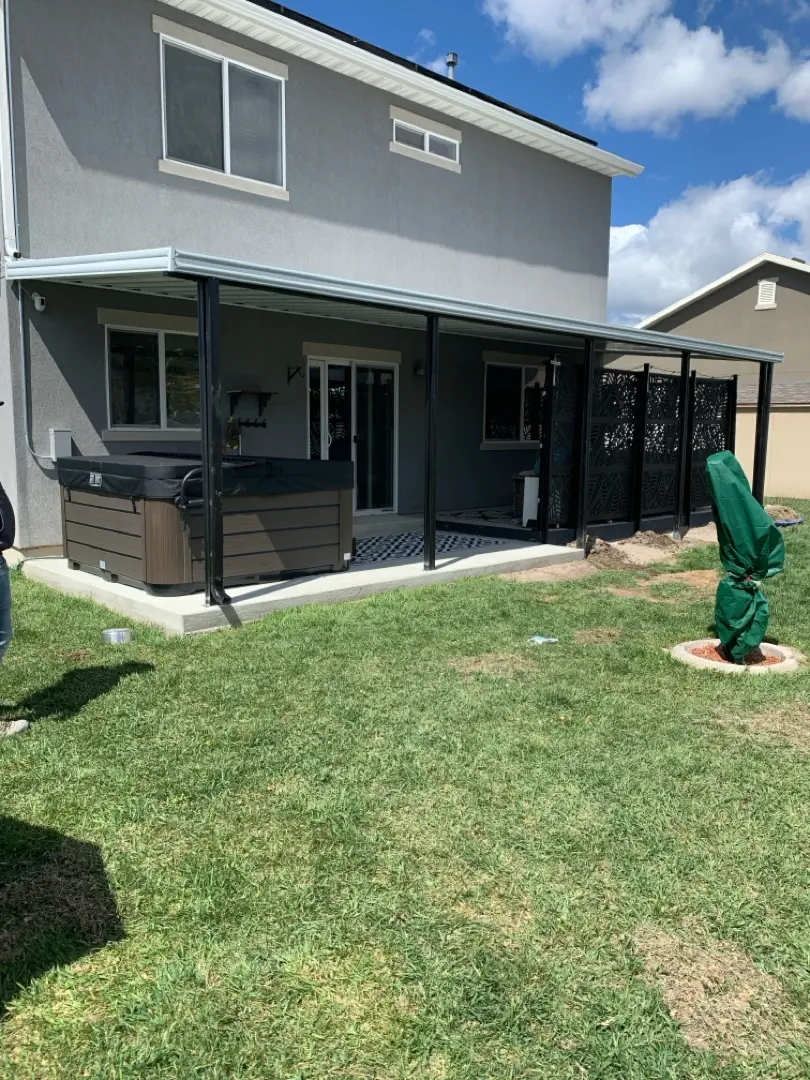 Custom 32x10 Steel Patio Cover Installation in Syracuse, UT