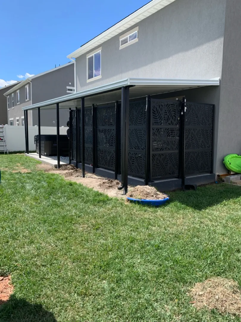 Custom 32x10 Steel Patio Cover Installation in Syracuse, UT