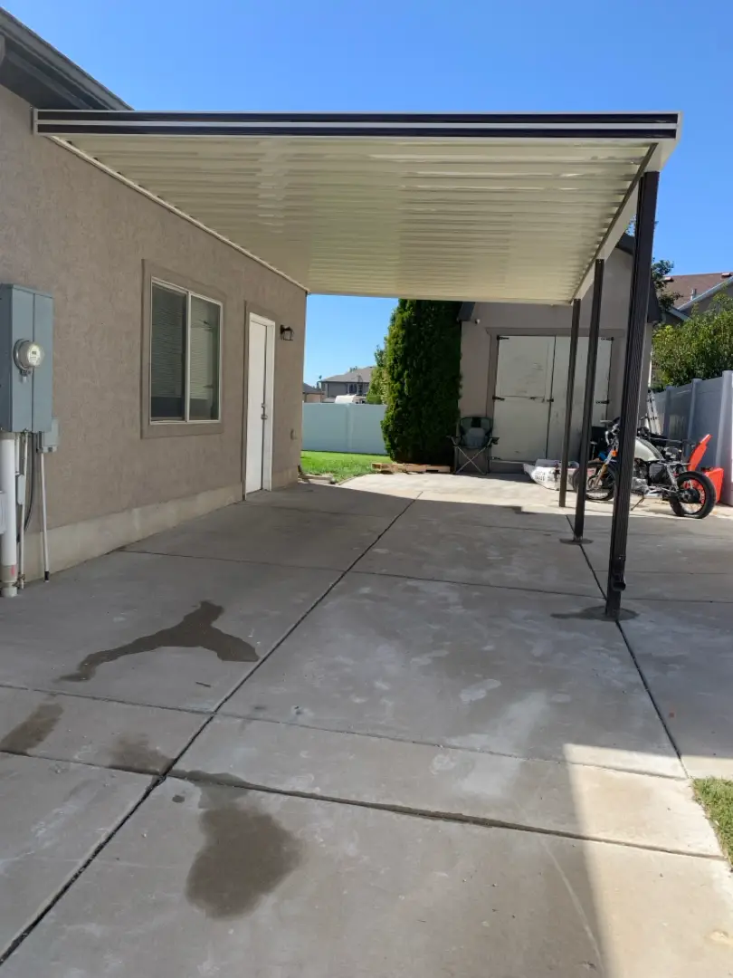 Custom 20x12 Steel Patio Cover Project in West Point, UT