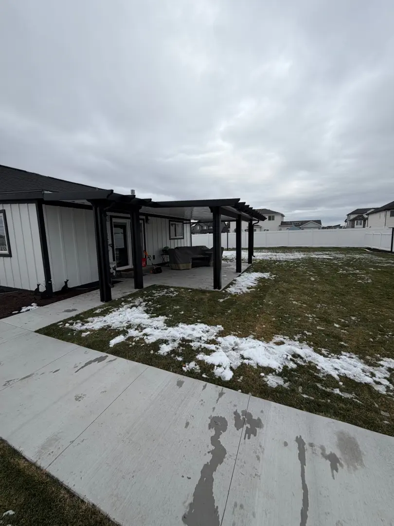 Custom Steel Patio Covers and Walkway Install in Syracuse, UT