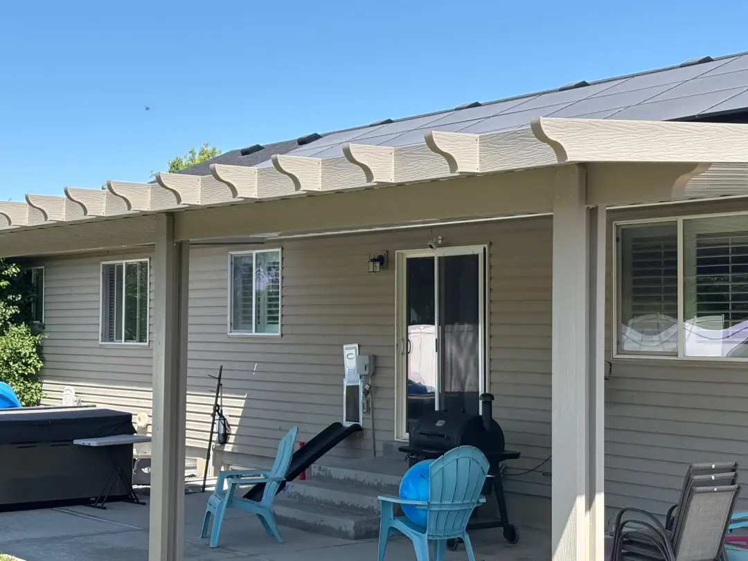 32x15 Custom Steel Patio Cover Installation in Clinton, UT