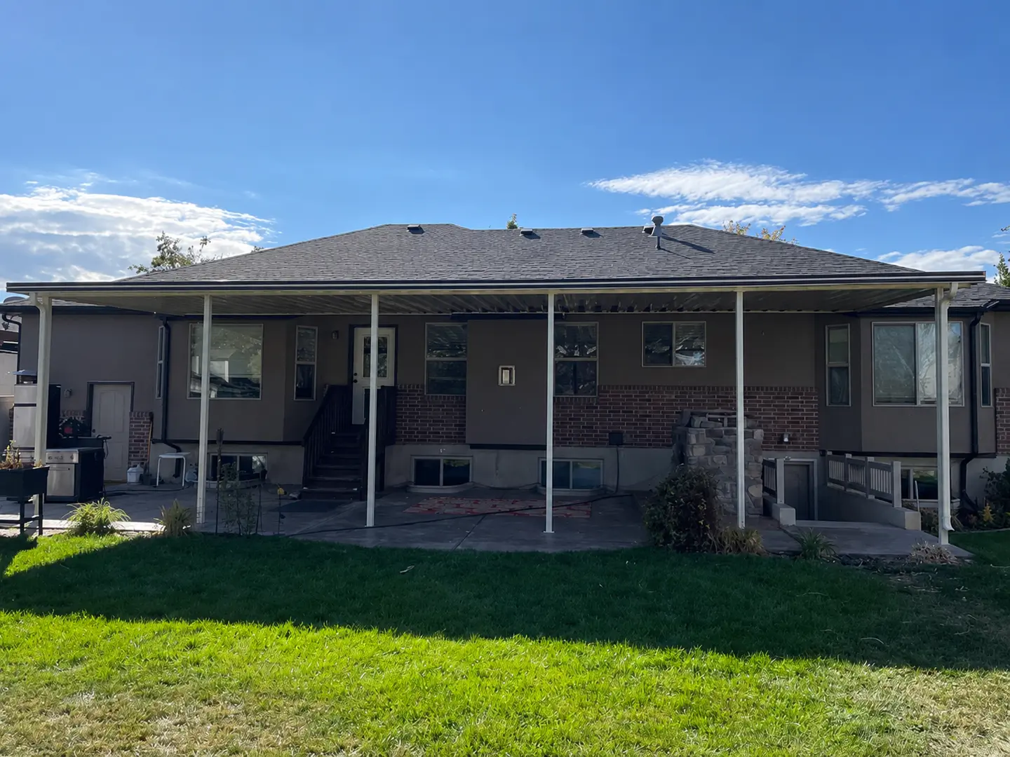 Custom 41x16 Steel Patio Cover Installation in Syracuse, UT