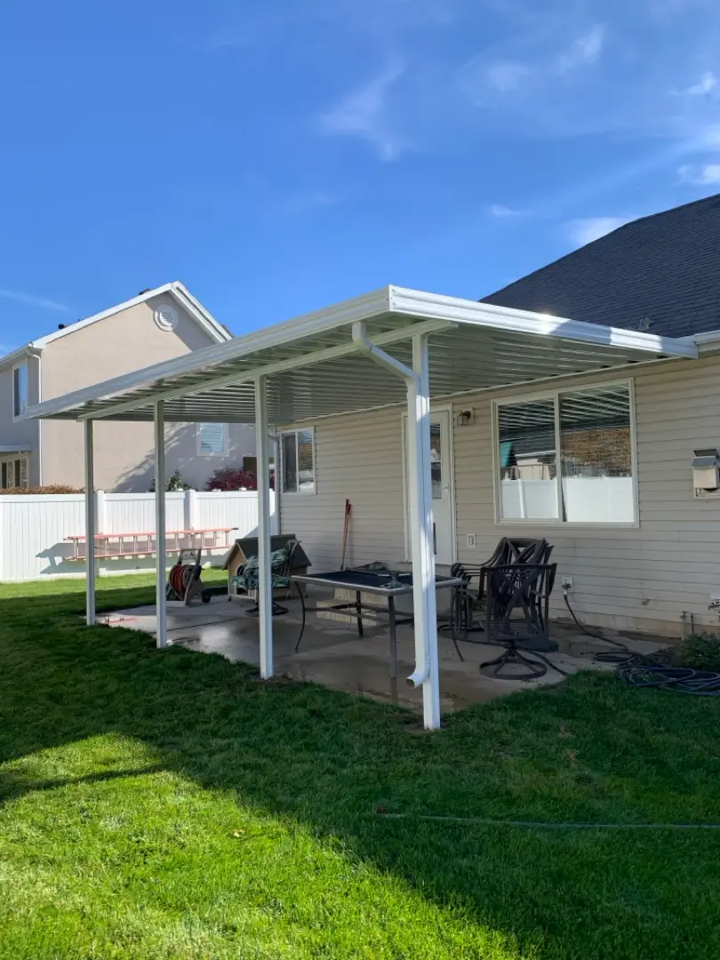 Custom 21x13 Steel Patio Cover Installation in Syracuse, UT