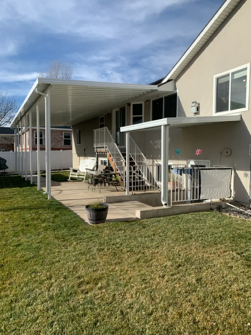 Custom 47x14 Steel Patio Cover Installation in West Point, UT