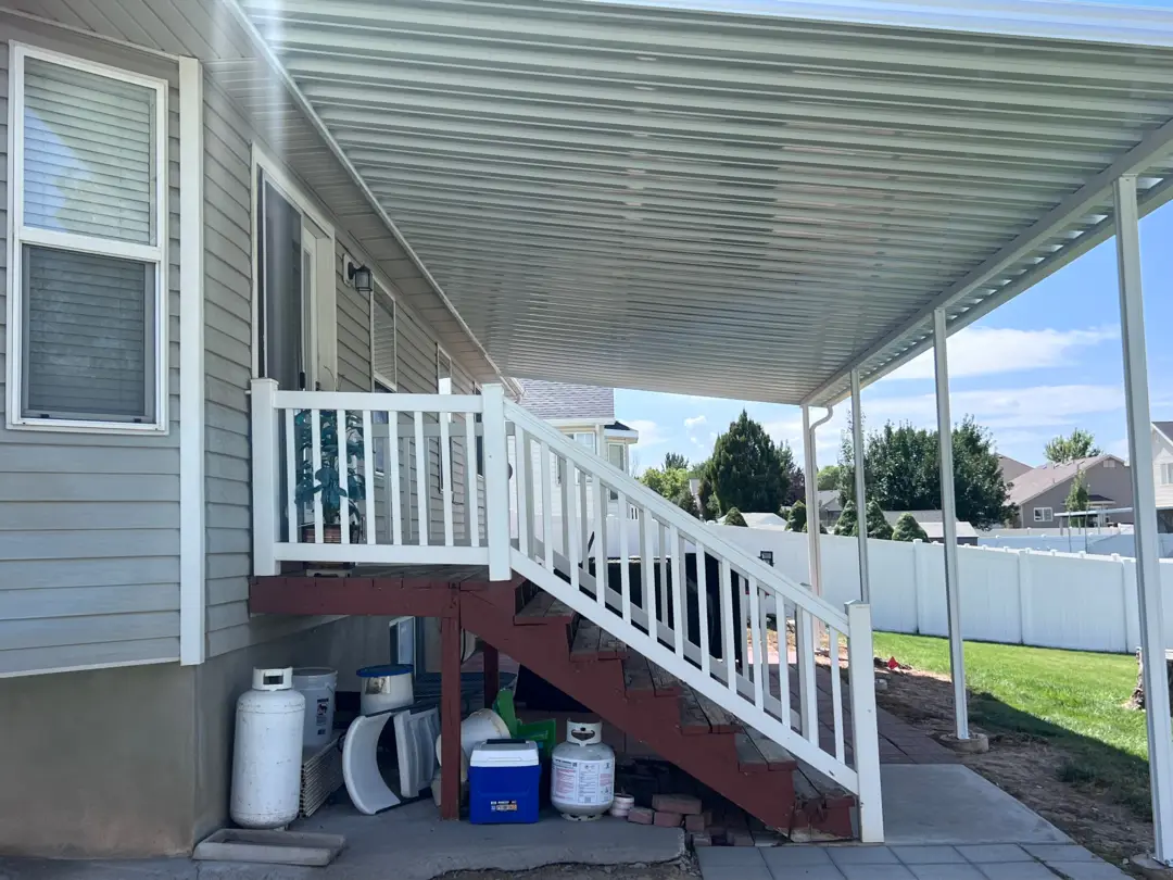 35x14 Steel Patio Cover Installation in Clinton, UT