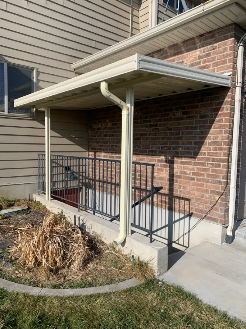 Custom 12x6 Steel Patio Cover Installation in Syracuse, UT