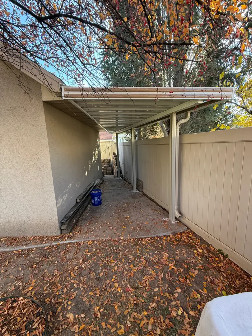 Custom 16x6 Steel Patio Cover Installation in West Point, UT