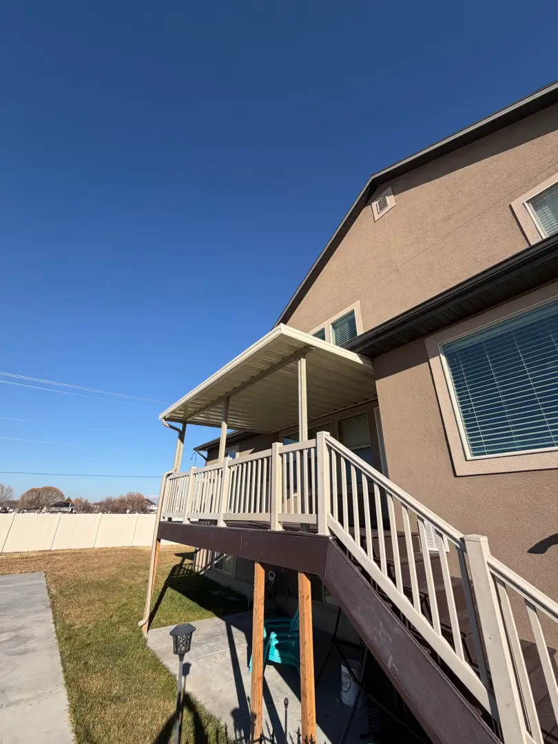 Custom 16x11 Steel Patio Cover Installation in Syracuse, UT