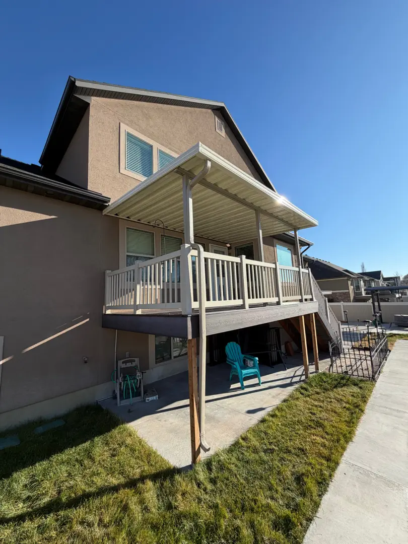Custom 16x11 Steel Patio Cover Installation in Syracuse, UT