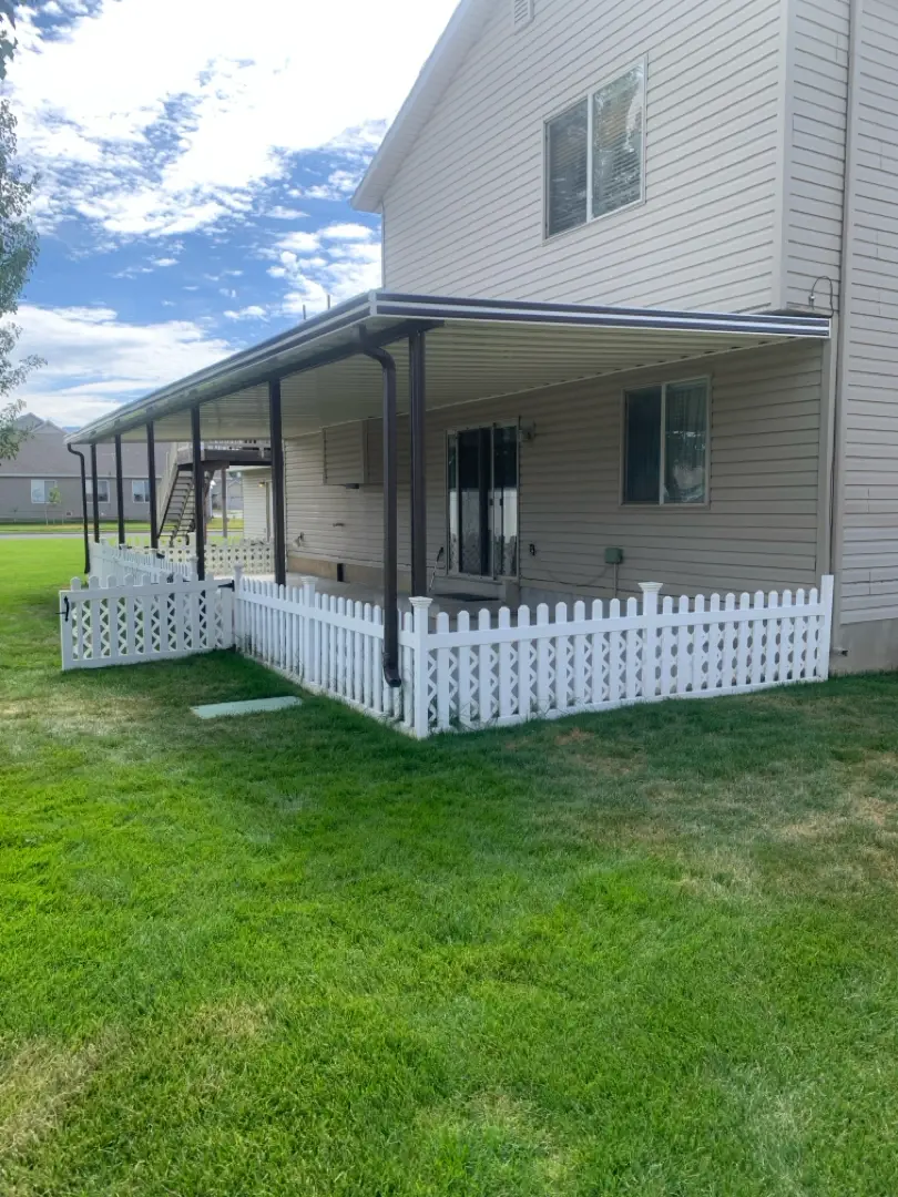 Custom 42x13 Steel Patio Cover in West Point, UT