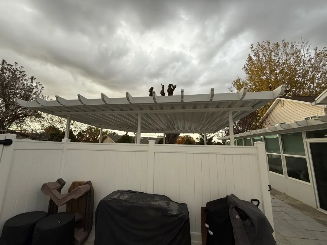 Custom 20x18 Steel Patio Cover Installation in Clinton, UT