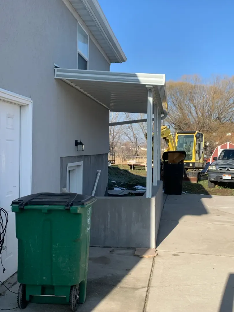 Custom 16x6 Steel Patio Cover Installation in Kaysville, UT