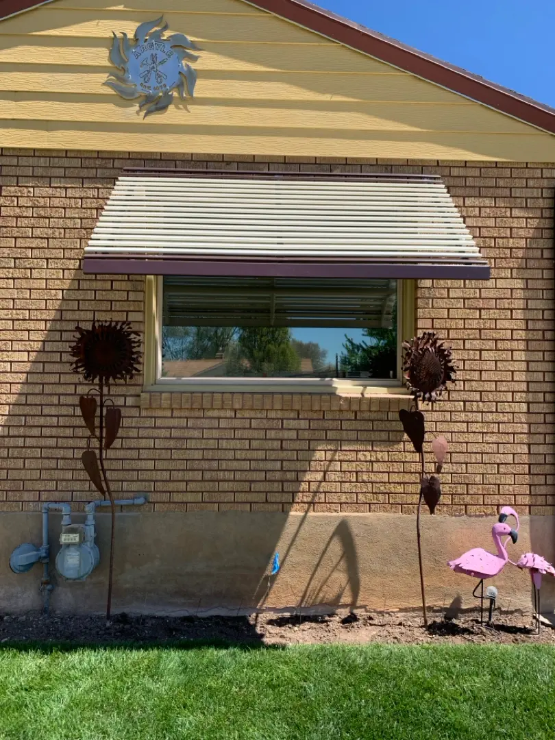 Custom Steel Patio Cover and Window Awnings in Sunset, UT