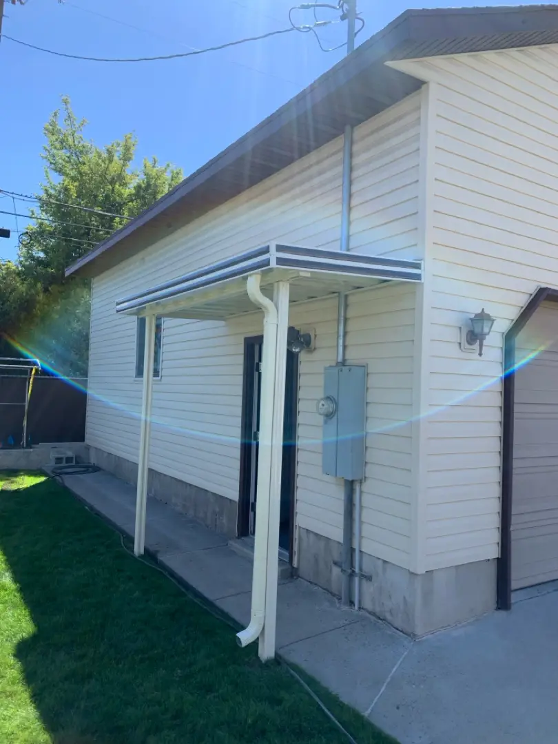 Custom Steel Patio Cover and Window Awnings in Sunset, UT