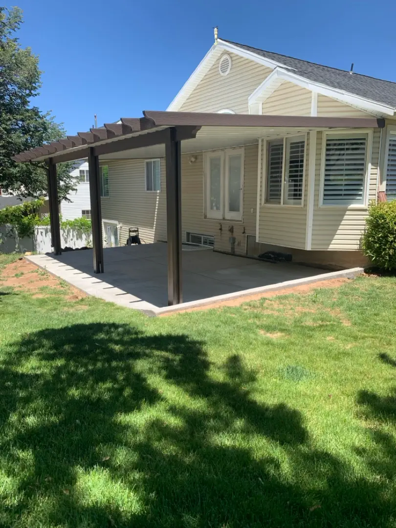 Custom 28x16 Steel Patio Cover Installation in South Weber