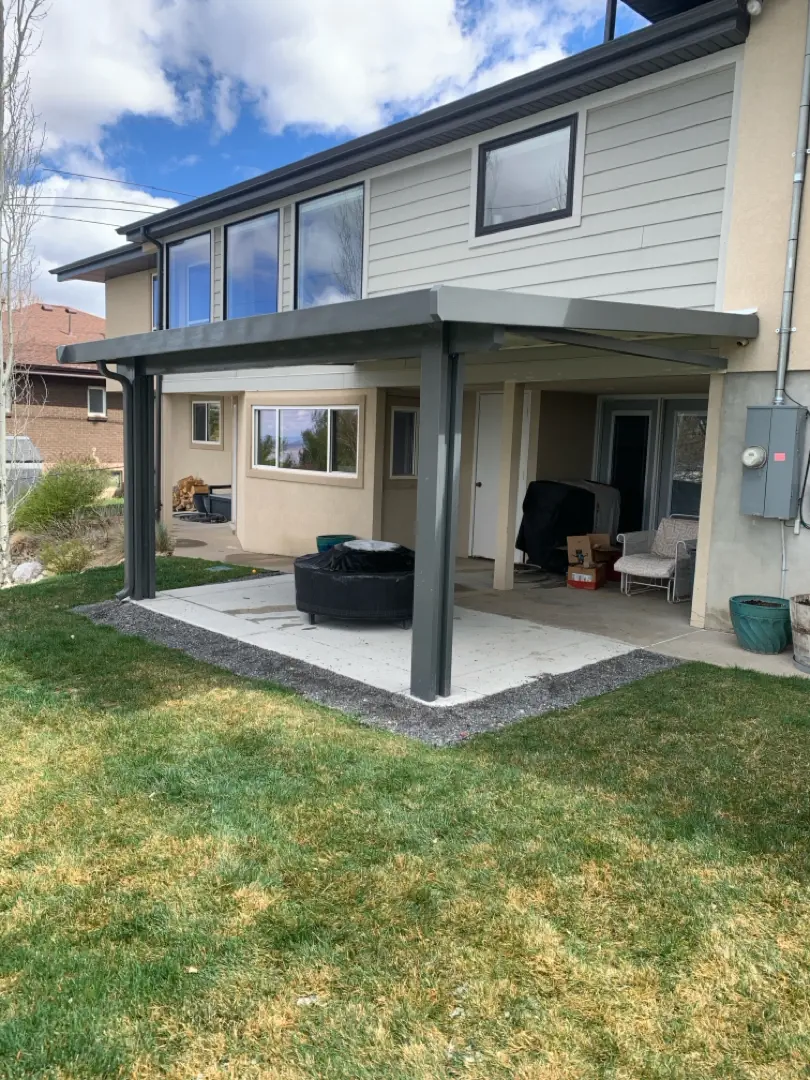 Custom 16x11 Steel Patio Cover Installation in Bountiful, UT