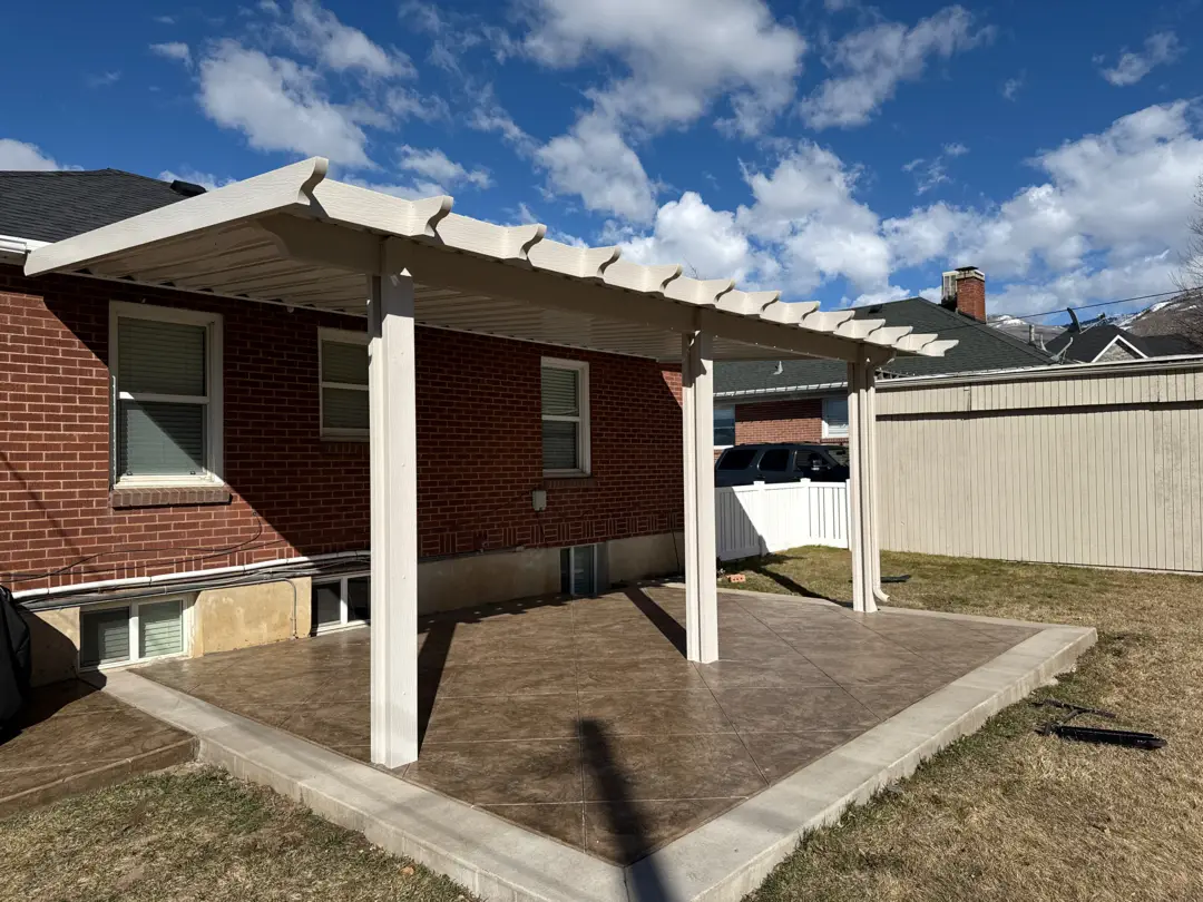 Custom 24x12 Steel Patio Cover Installation in Bountiful, UT