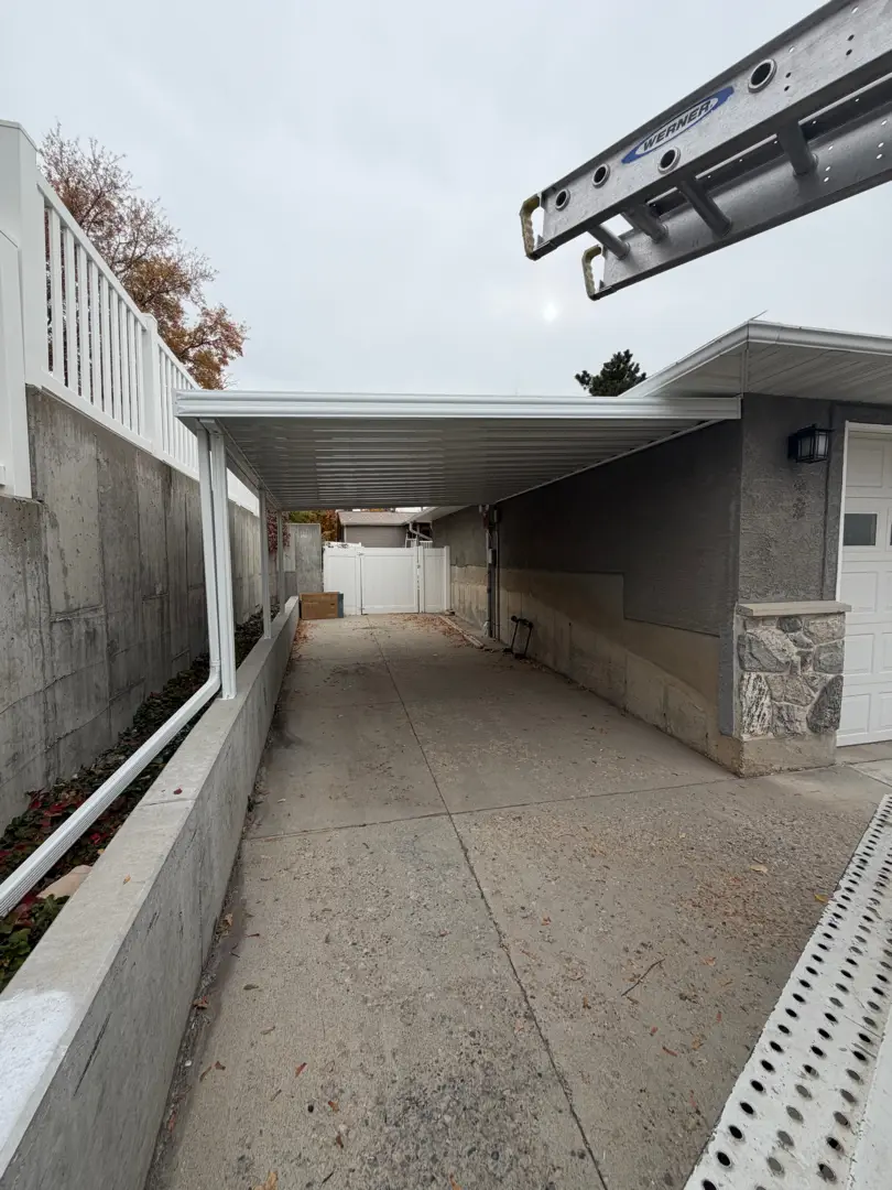 Custom 18x13 Steel Patio Cover Installation in Farmington, UT