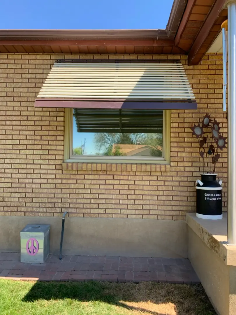 Custom Steel Patio Cover and Window Awnings in Sunset, UT