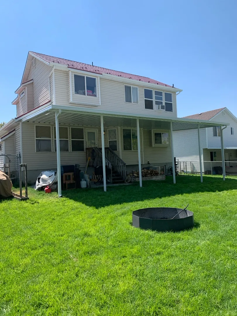 Custom 39x16 Patio Cover Installation in Roy, UT