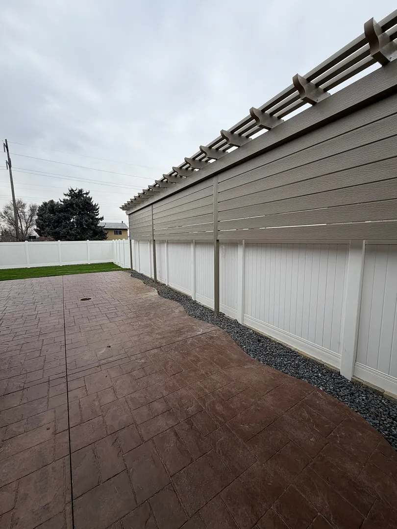 Custom Backyard Pergola Wall Installation in Clearfield, UT