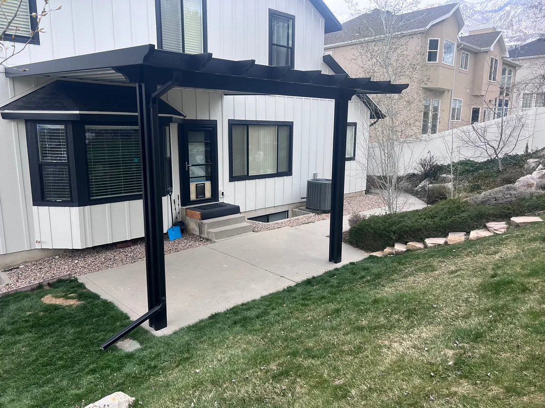 Custom 16x16 Steel Patio Cover in Cottonwood Heights