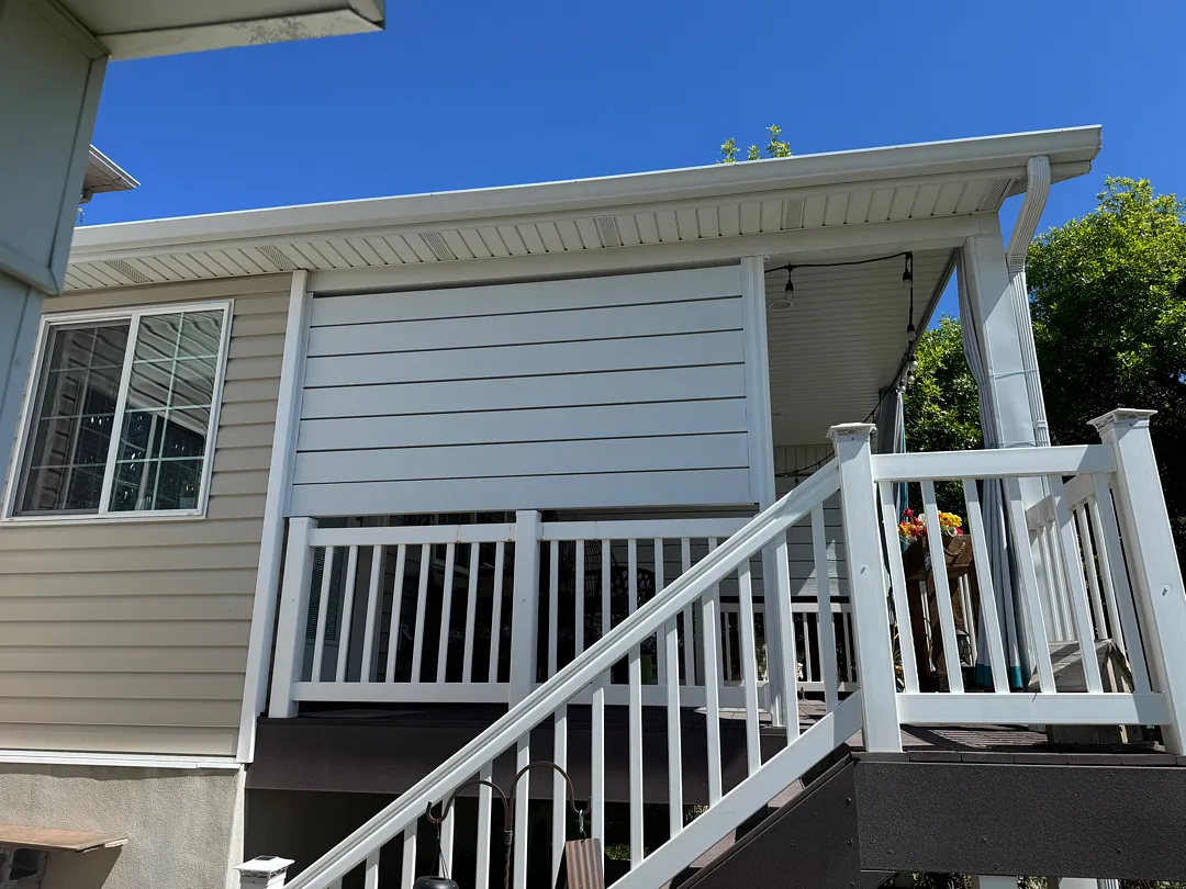 White Ultra Lattice Patio Cover Installation in Roy, UT