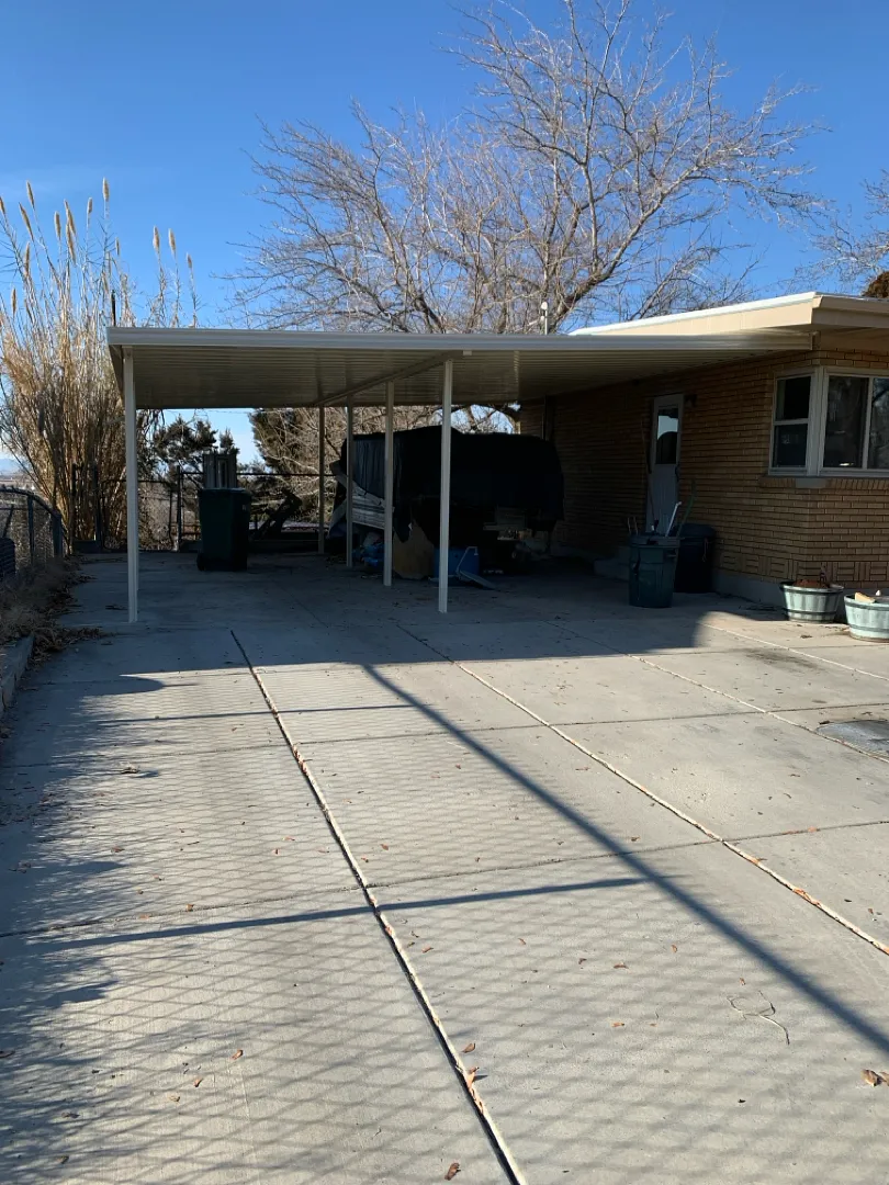 Durable 26x23 Metal Carport Installation in Roy, Utah