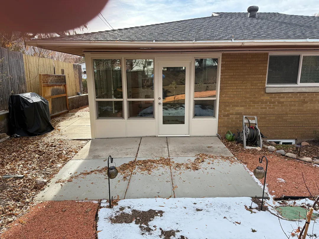 Almond Vinyl Fence and Window Installation in Ogden UT