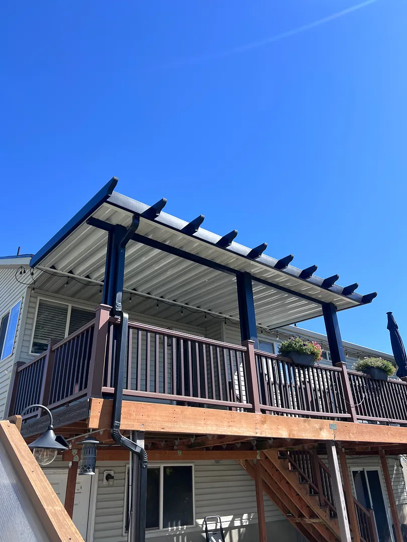 Durable 18x8 Deck Patio Cover Installation in Roy, UT