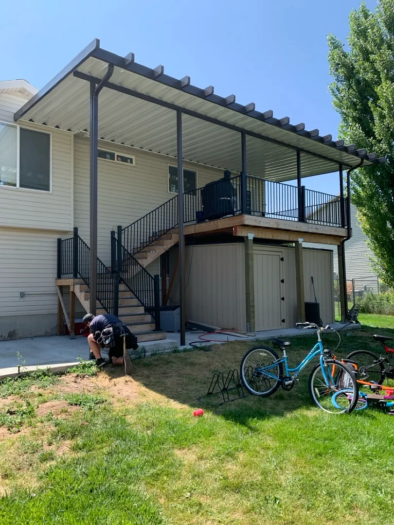 Custom Gable Patio Cover Installation in Roy, Utah