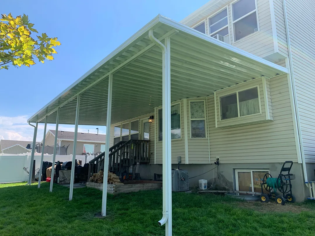 Custom 39x16 Patio Cover Installation in Roy, UT