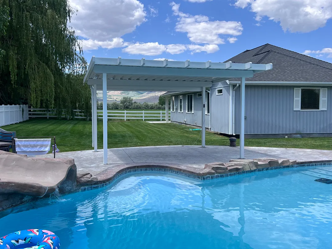 Stunning 16x14 Patio Cover Installation in Garland, UT