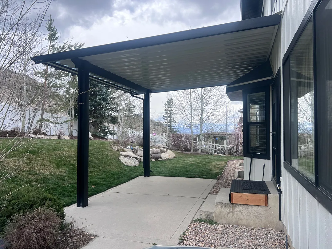 Custom 16x16 Steel Patio Cover in Cottonwood Heights