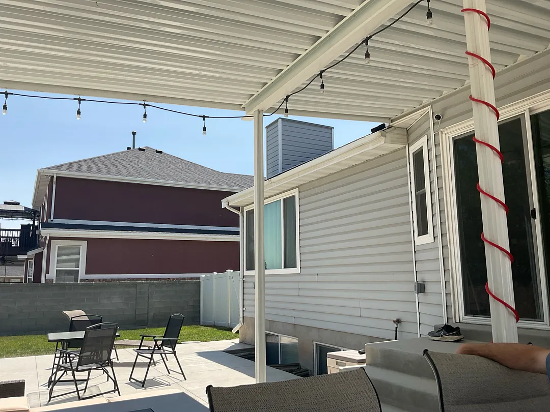 Custom 22x19 Steel Patio Cover Installation in West Jordan