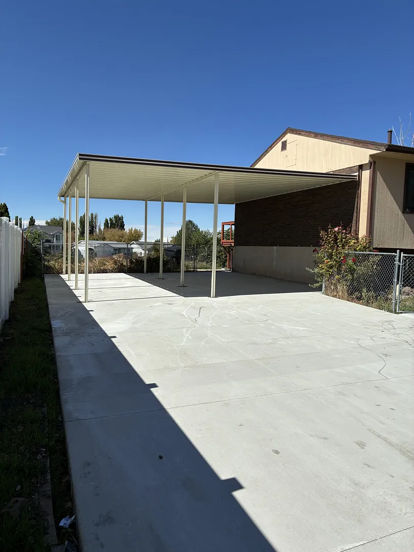 Custom 25x24 Steel Patio Cover Installation in Clinton, UT