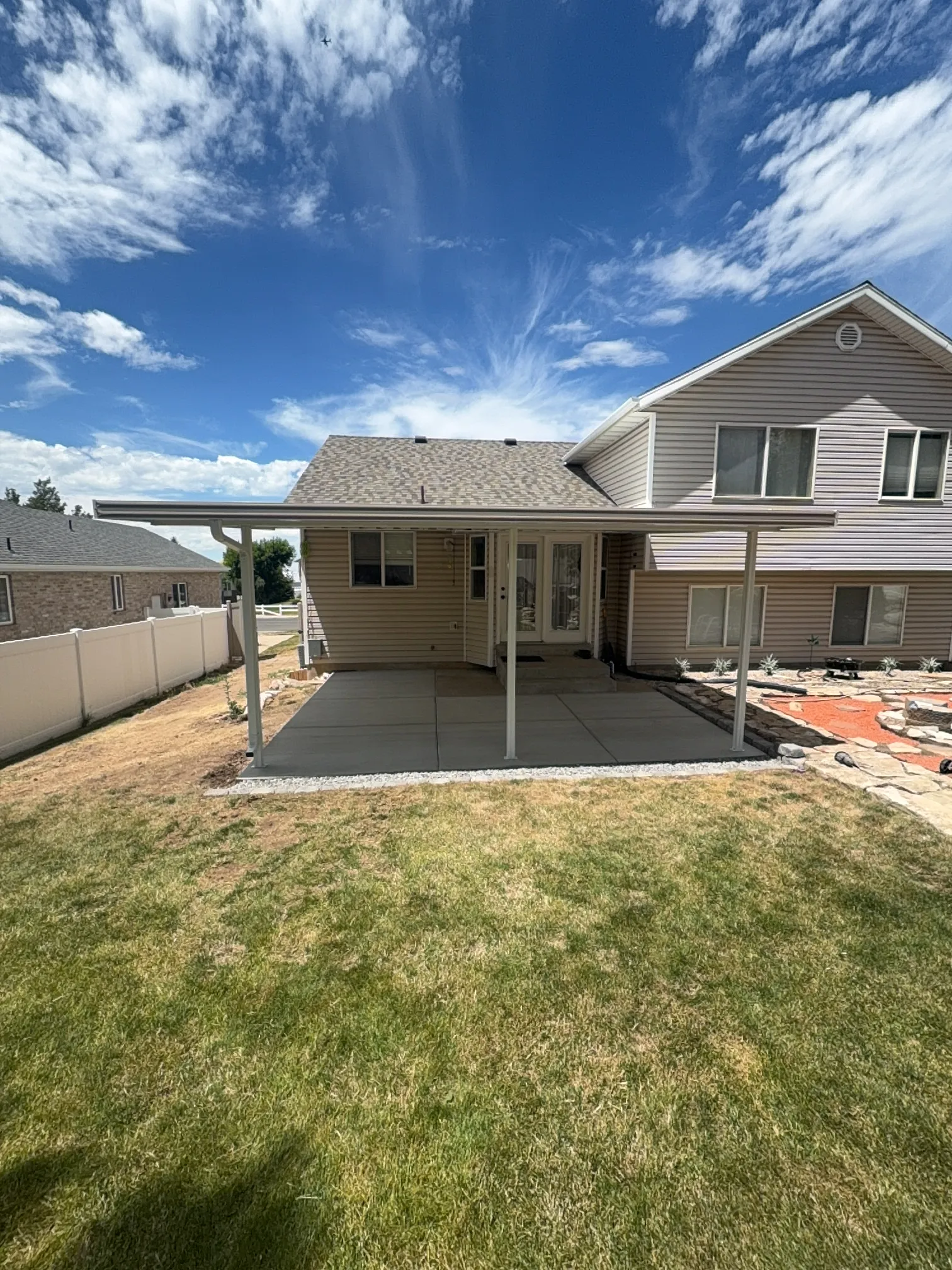 Custom Steel Patio Cover Installation in Layton, Utah