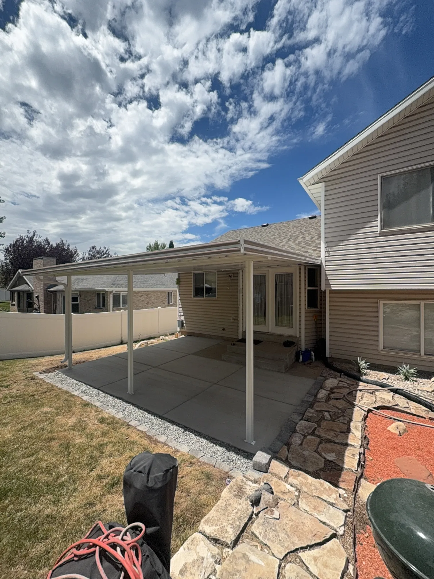 Custom Steel Patio Cover Installation in Layton, Utah